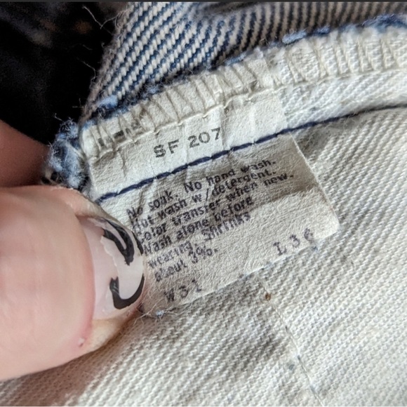 Levi's 648 Vintage 1970s Orange Tag Mid Waist Flared Jeans Hippie Boho Casual - Picture 5 of 6